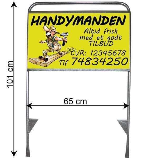 Panel 62.5 x 29.8 cm, with 1-sided print, for Estate Sign Standard