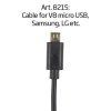 Cable type V8 micro USB for Samsung, LG, etc. #1