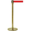 Crowd Control System, pole with Red belt. Gold System #1