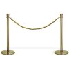 Crowd Control System, 2 poles with gold rope. Gold System #1