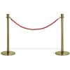 Crowd Control System, 2 poles with red rope. Gold System #1