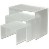 Nesting Frosted Shelves x 3, matt acrylic #1