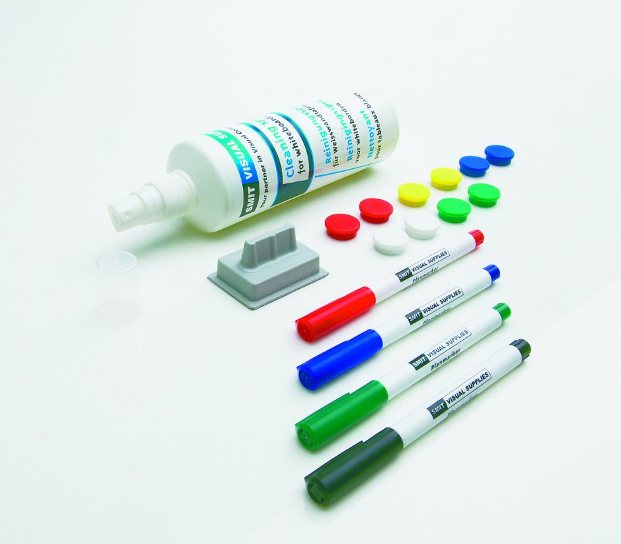 Accessory set for whiteboard - and planning boards - Planning set, small