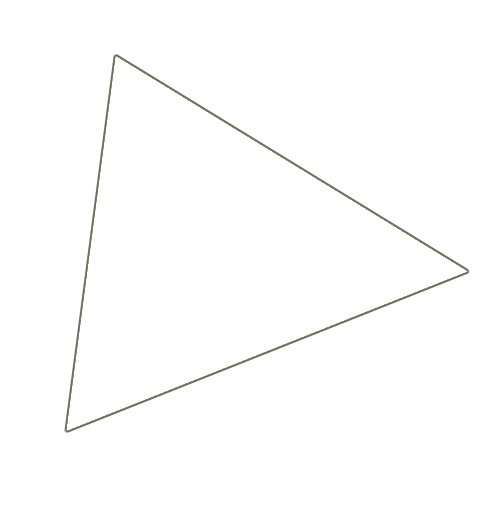 magnet, triangle, 180 pcs, 1 x 1 cm