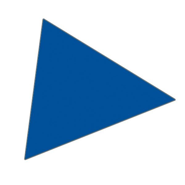 Magnet triangle 1x1 cm (180 pieces per sheet) - Blue