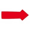 Magnet arrow 1x2 cm (30 pieces per sheet) - Red #1
