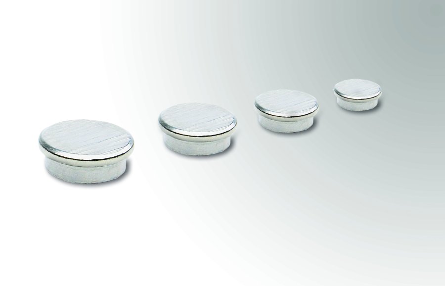 Strong metal magnets in a pack of 10 pcs. - Ø 20 mm