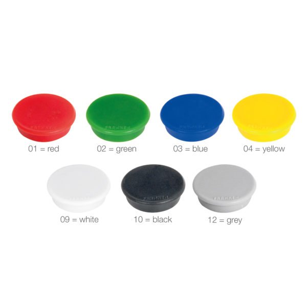 Magnets in pack of 10 pcs. - 24 mm - White #1