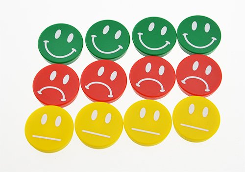 Smiley magnet - Red/sad smiley #1