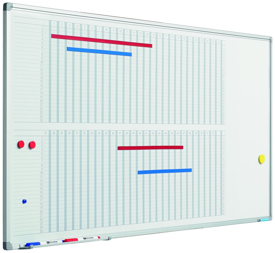 Planner Softline profile 8mm, 52-weeks, 60x120 cm