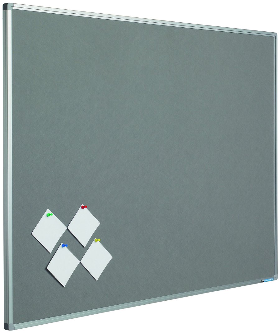Bulletin boards with Camira fabric - 120x200 cm, Gray