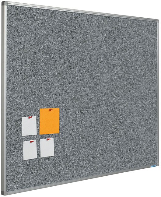 Bulletin boards with Camira fabric - 60x90cm, Dark grey