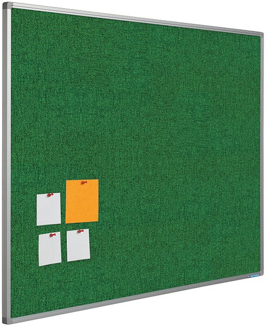 Bulletin boards with Camira fabric - 90X120cm, Dark green