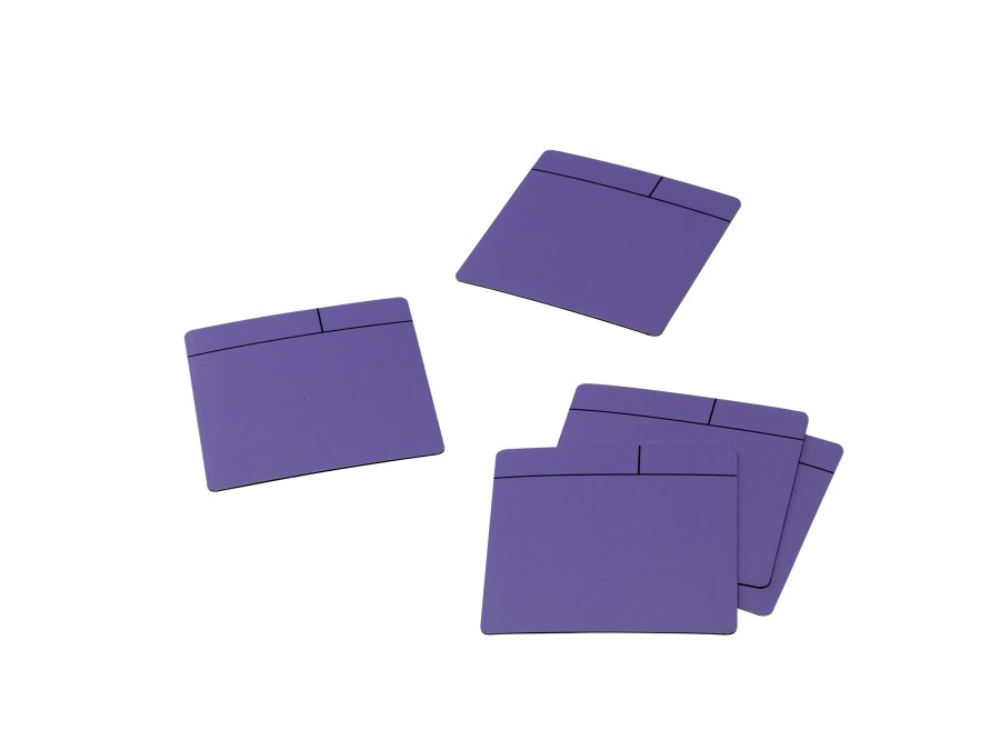 Magnetic task cards - Purple - pack of 5 pcs.
