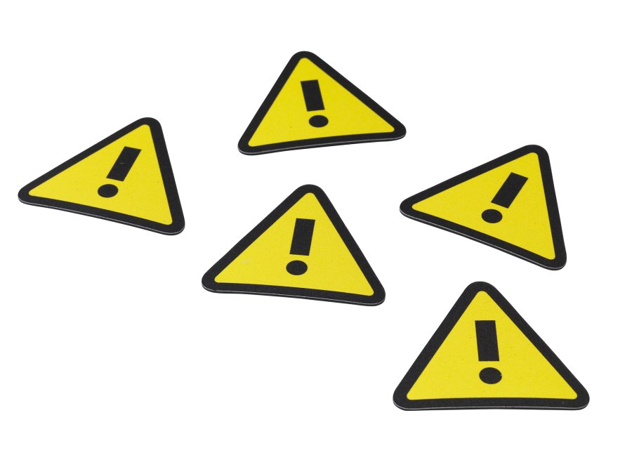 Magnetic attention cards - 5 pcs. in package. - ø 35 mm.