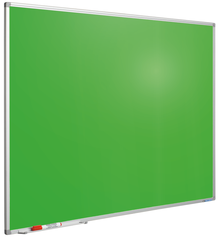 Whiteboard med farvet overflade - 100x100 cm - gr&oslash;n