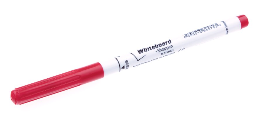 Felt-tip pen with fine tip, 1 mm, red