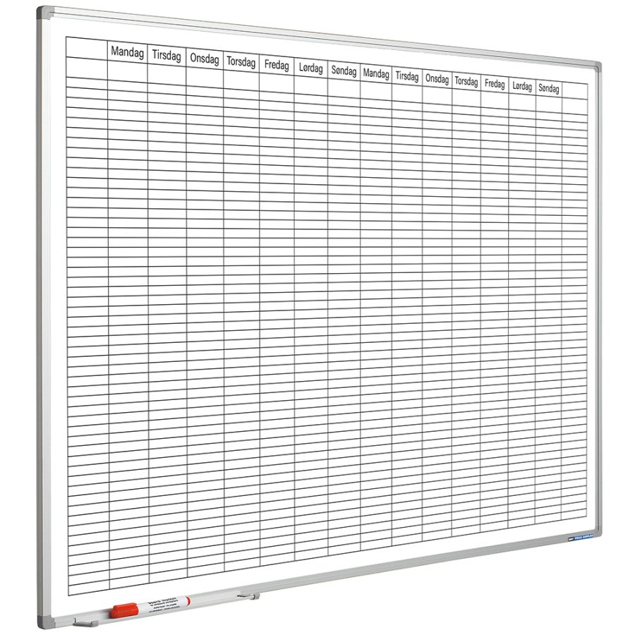 Planner Softline profile 8mm double week, GB, including daystrip, 60x90 cm