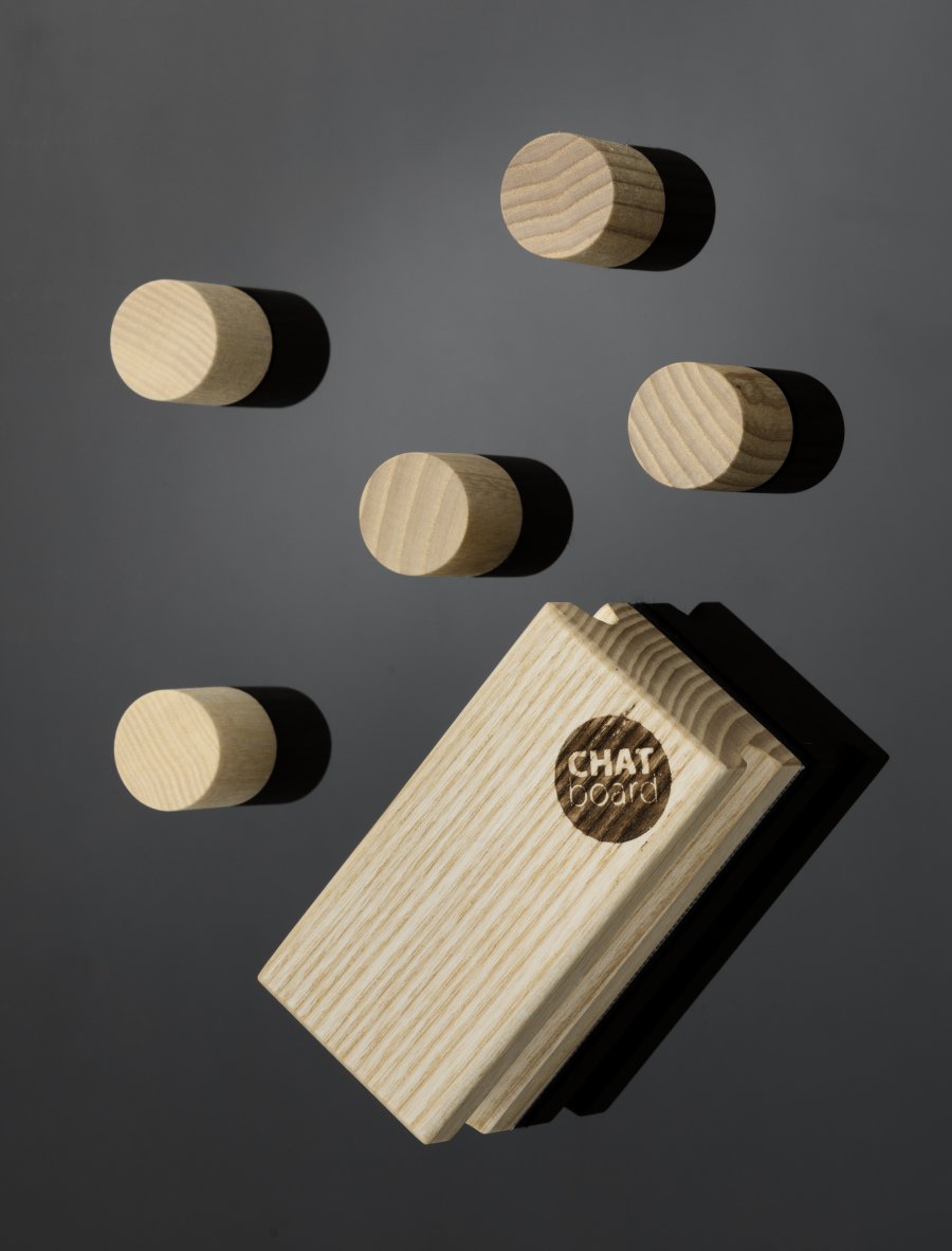 CHAT BOARD Woody magnetic natural