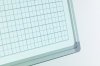 Squared writingboard Softline profile 8mm, white 2x2(1x1), 90x120 cm #2