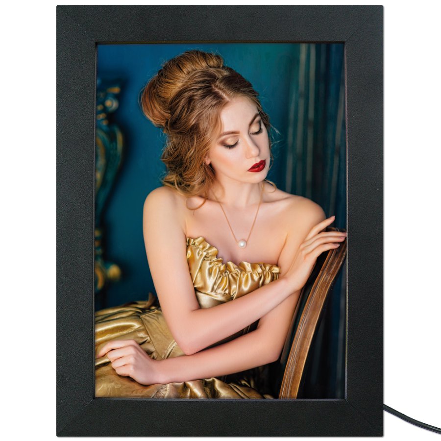 CROWN  LED OUT BOX, A4 single sided - black