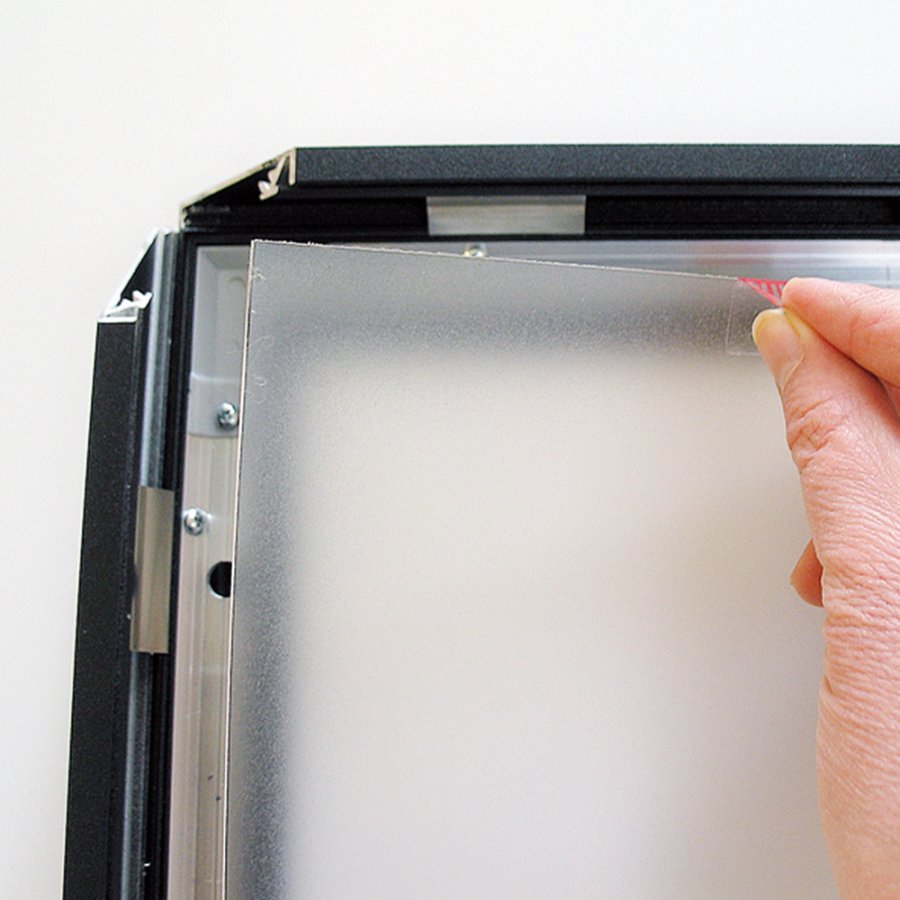 CROWN  LED OUT BOX, A4 single sided - black