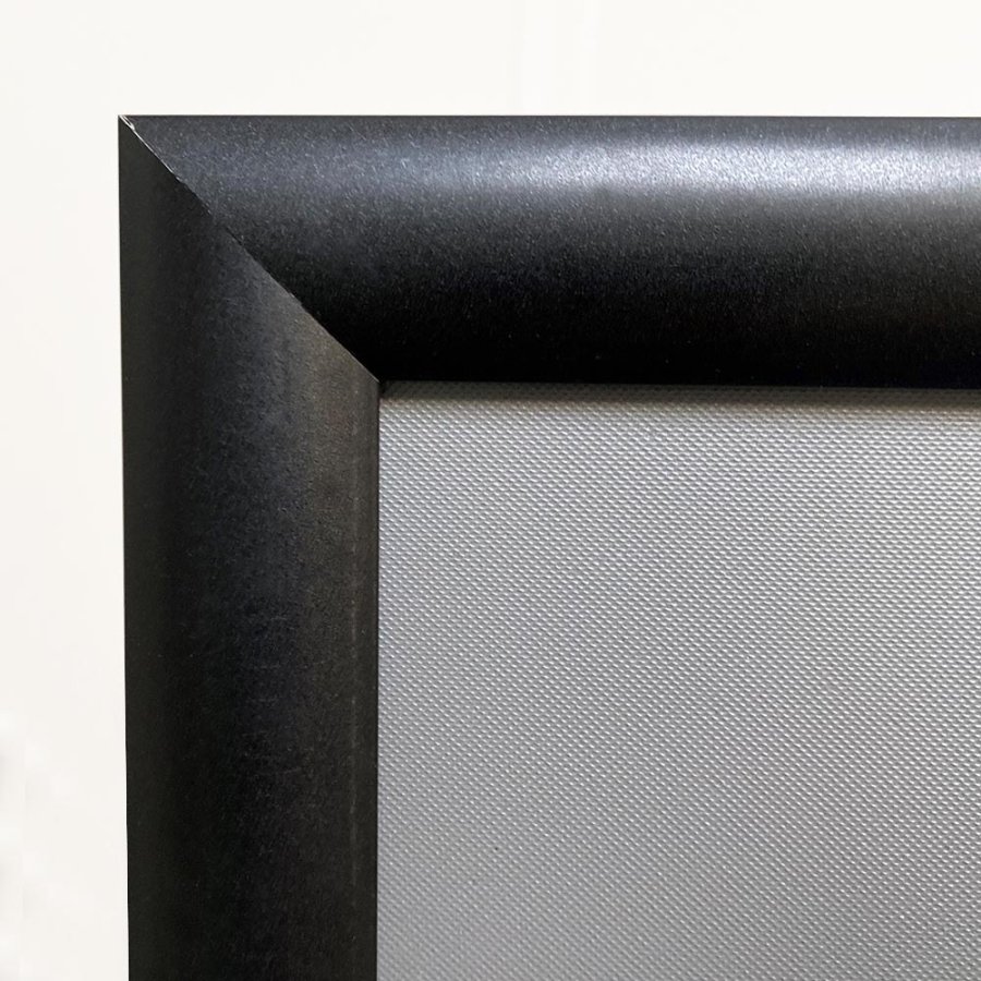 BASIC Infostand A4 - 92mm high - A3 Click frame profile 25mm, black