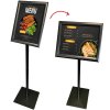 BASIC Infostand A4 - 92mm high - A3 Click frame profile 25mm, black #1