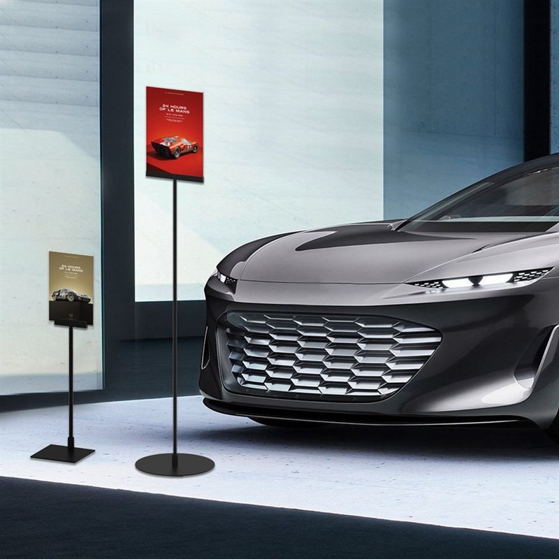 Design Stand, rod 35cm, black