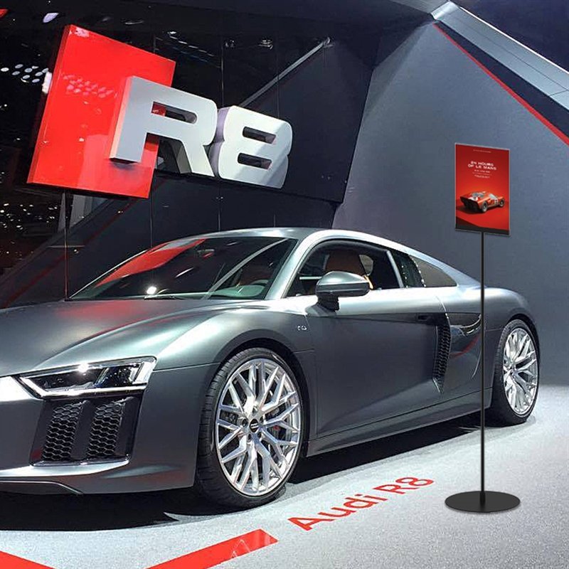 Design Stand, Clip holder, Aluminium 21cm, black