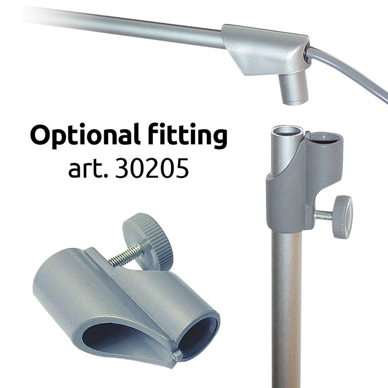 LED Spot Round, silver, 10 Watt, for Roll-up