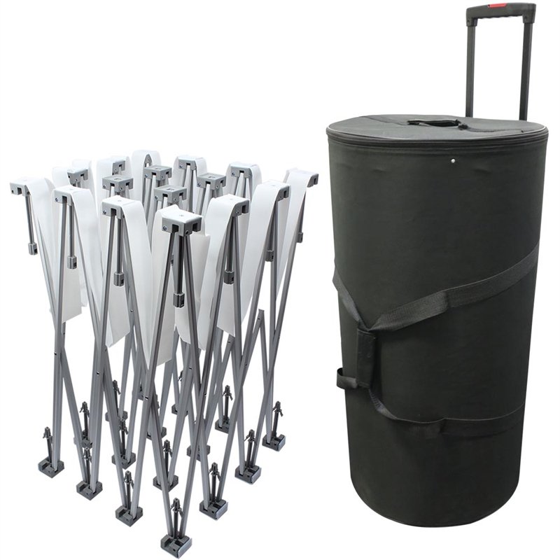 Exhibition Wall Pop-up Wall Textile, 5 Sections