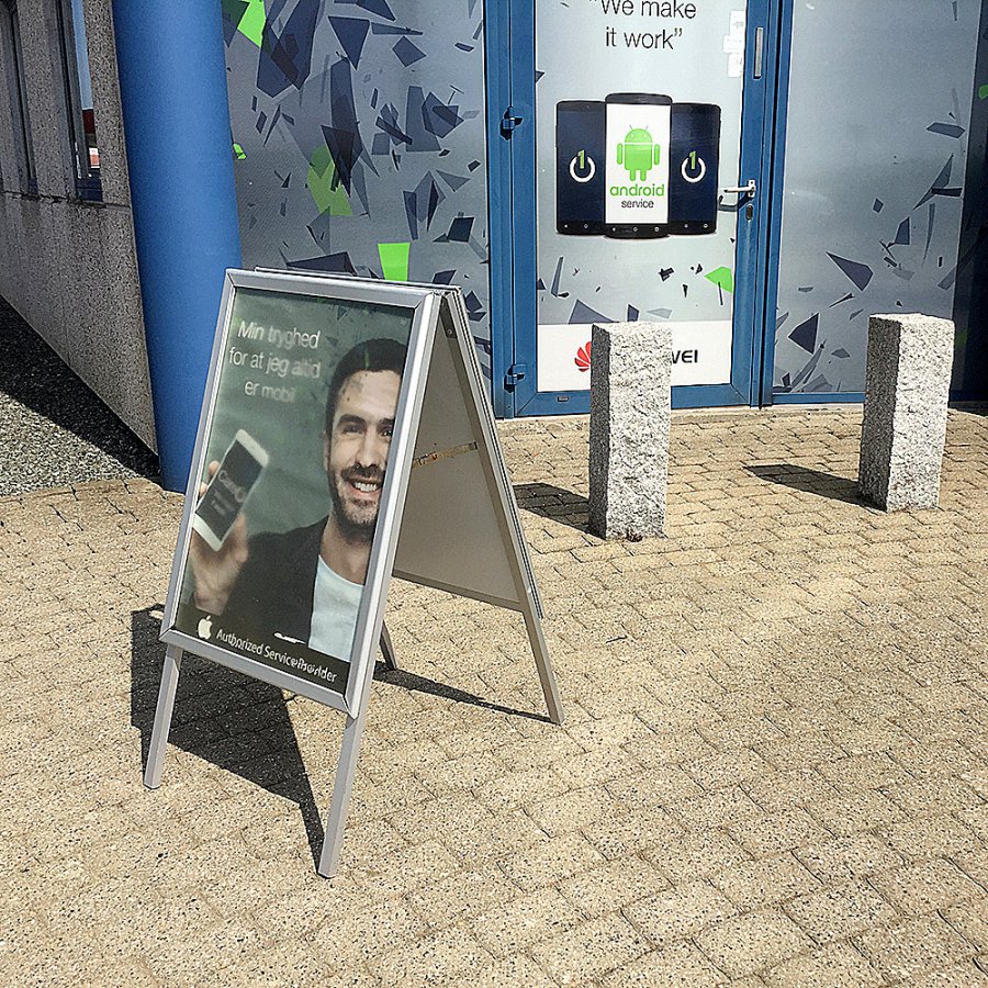 Alu-Line Standard Pavement Board, silver, A2