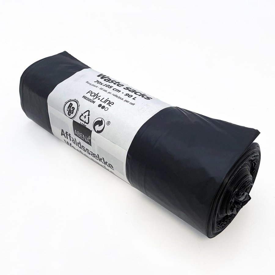 Big plastic bags 90 L for Big Waste Bin (art. 6750, 6755, 6756, 6751) (10 pcs./roll)