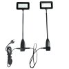 LED spots, 2 pcs., black, 15W, incl. fittings for Expo Wall #2