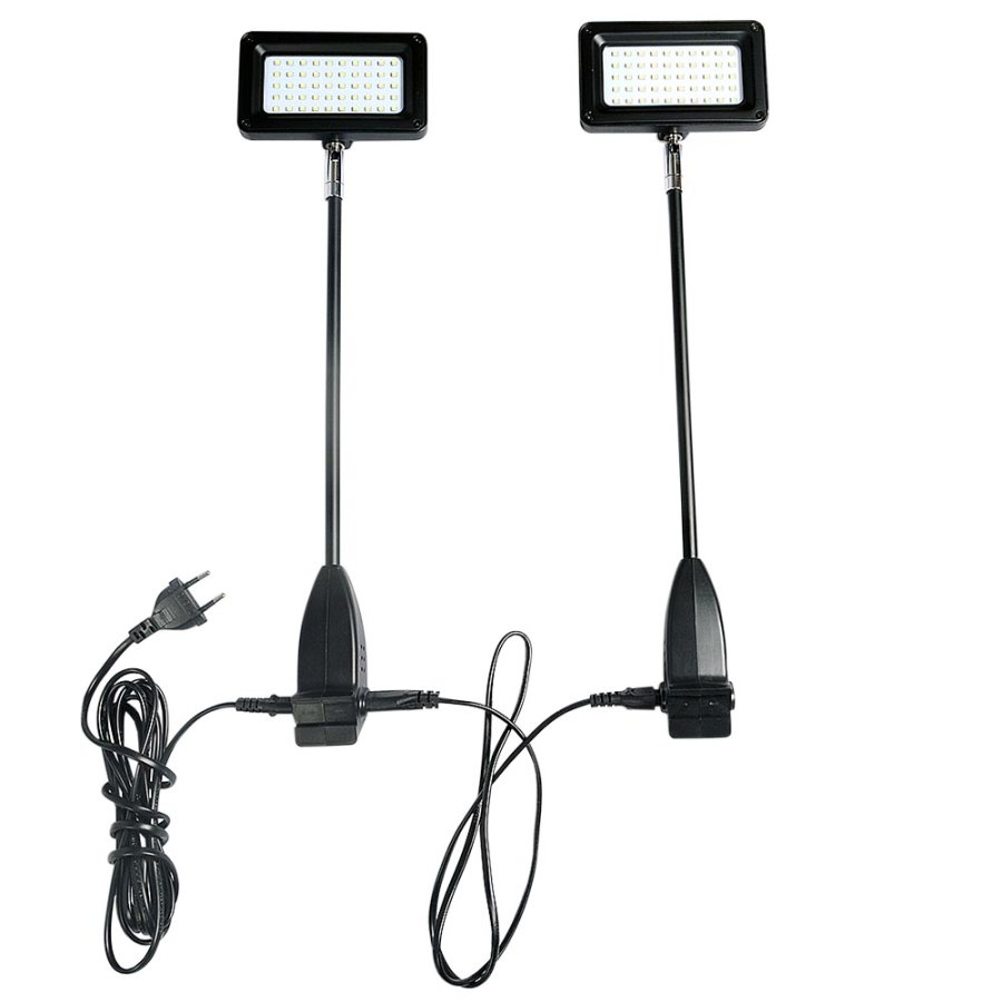 LED spots, 2 pcs., black, 15W, incl. fittings for Expo Wall