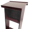 Elegant Black Wood Podium with A3 Silver Frame - Wood Podium from Fast-Fix #2