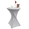Elastic White Tablecloth for Events - Ø80cm #1