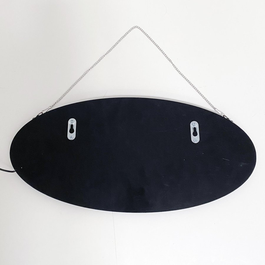 Attractive LED Open Sign - Black Design with Red Text and Blue Circle