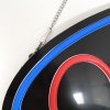Attractive LED Open Sign - Black Design with Red Text and Blue Circle #7