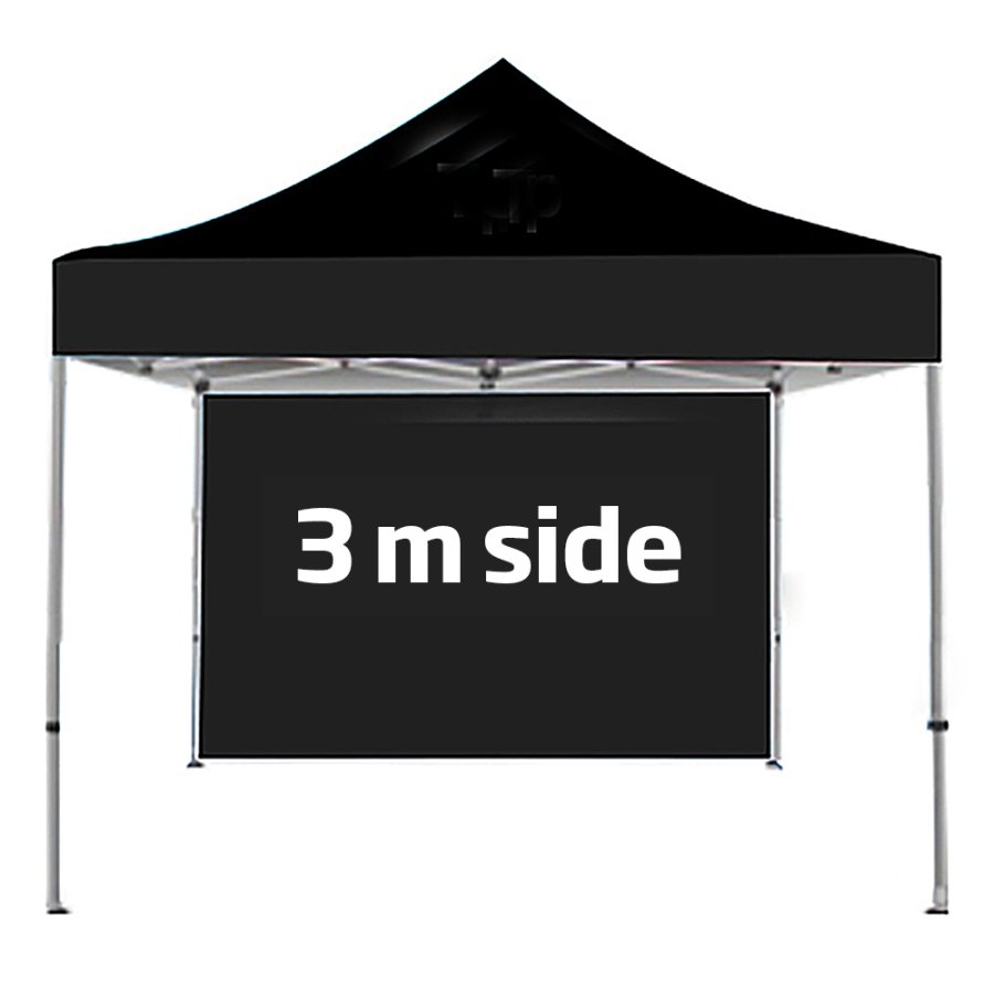 Side cover for Event Tent Lux 3 x 3 m, black