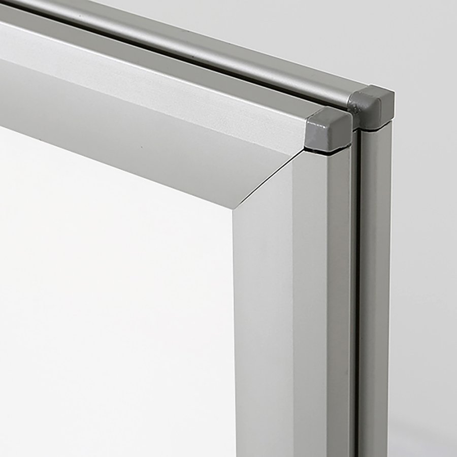 Plastic corner for Wind-Sign/Line Budget, grey