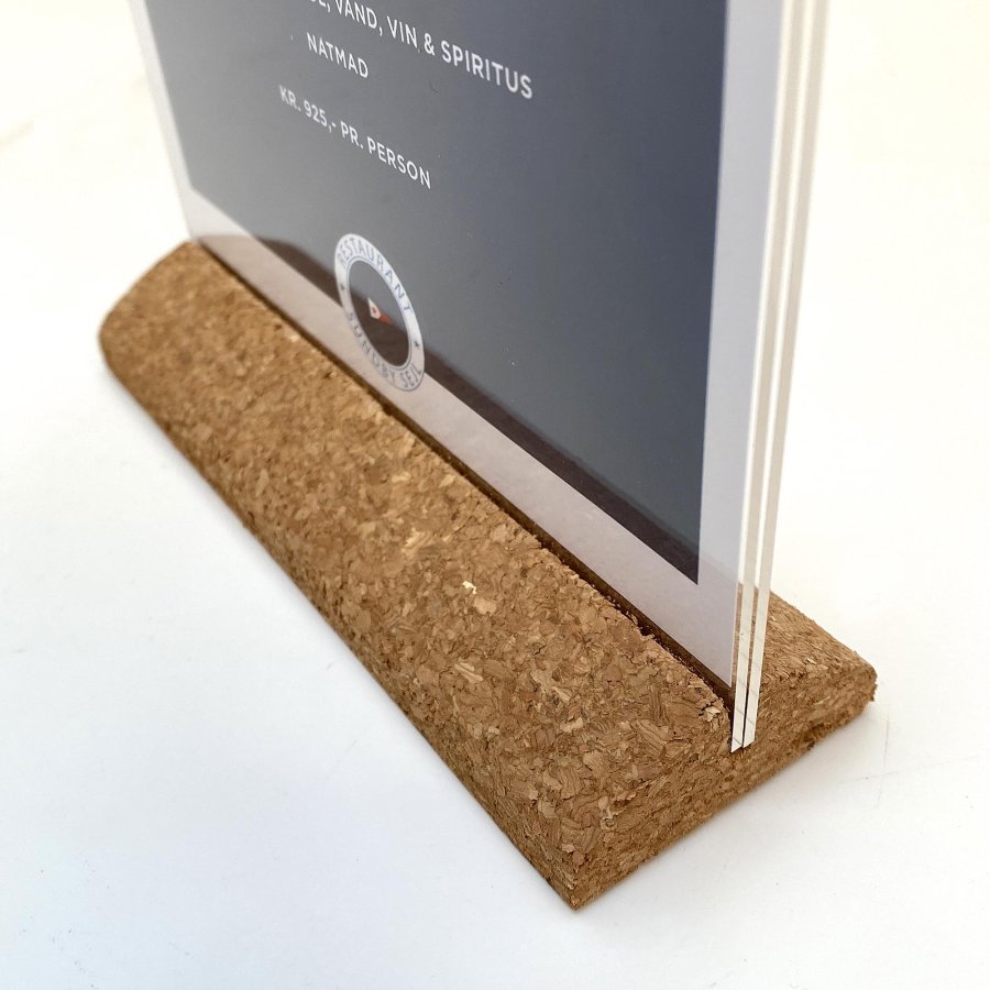 Cork Menu Card Holder A4 #3
