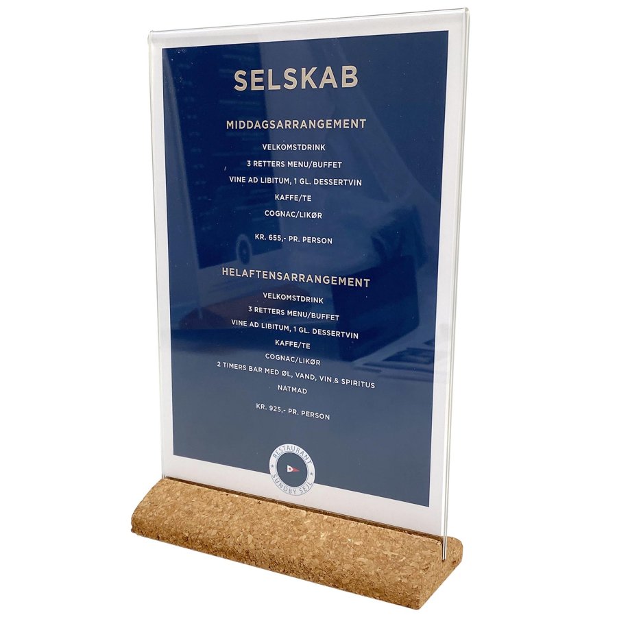 Cork Menu card holder A5