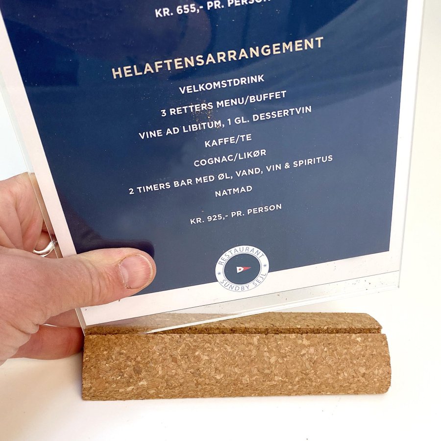 Cork Menu Card Holder A4 #7