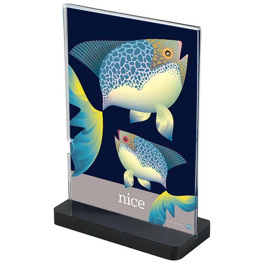 Black Bottom Menuholder, acrylic, A5