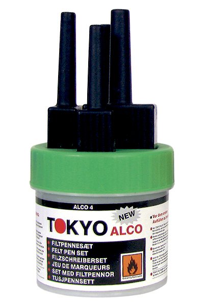 TOKYO ALCO 3 felt pen set green