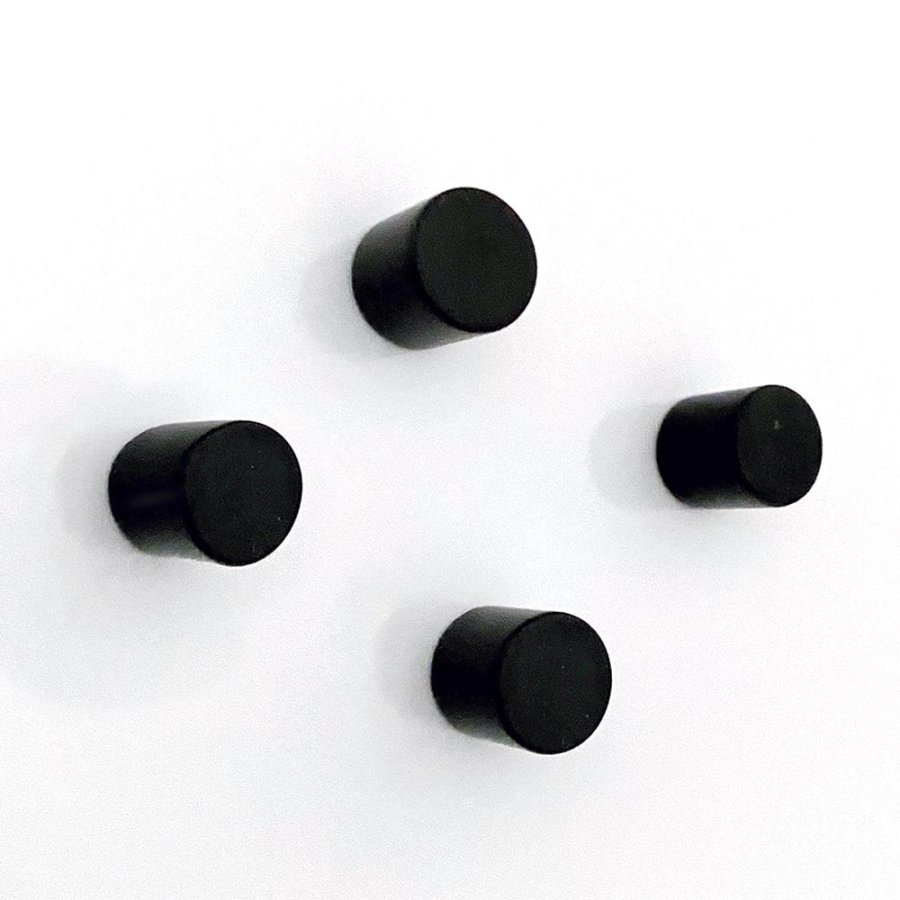Super strong black steel magnets, 4 pcs.