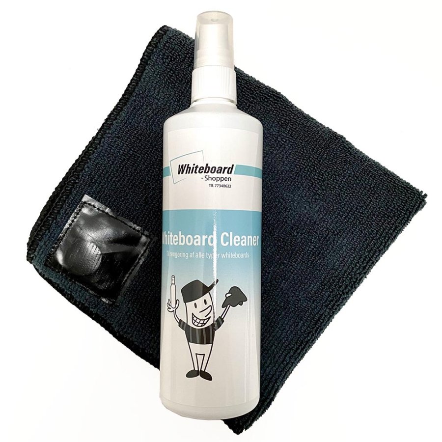 Small Whiteboard Cleaner Set with Microfiber Cloth and Cleaning Spray