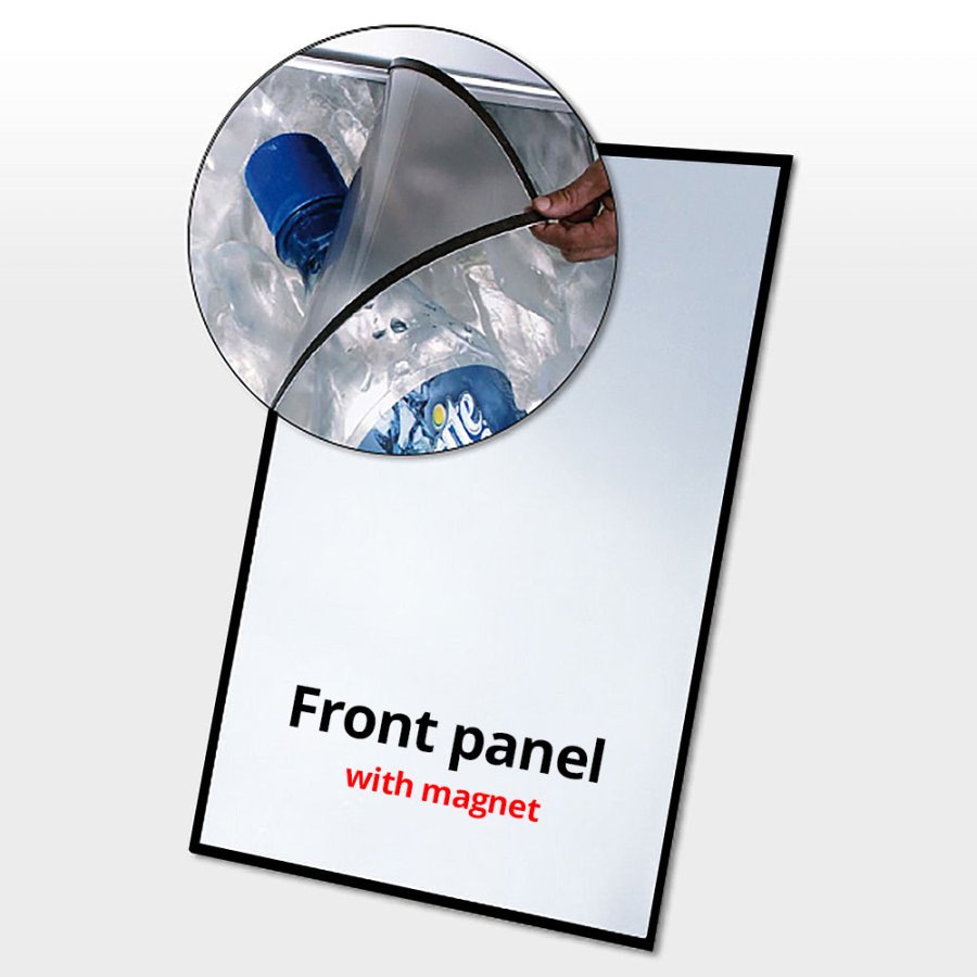 APET faceplate with magnet A1 with black printed edge